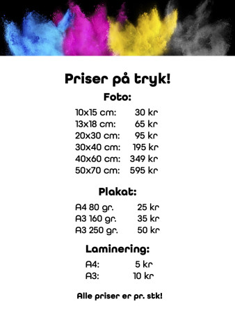 Priser på tryk!